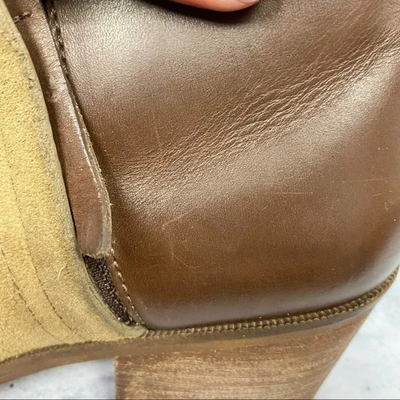 Madewell Cait suede & leather ankle bootie 9.5 - Picture 7 of 12